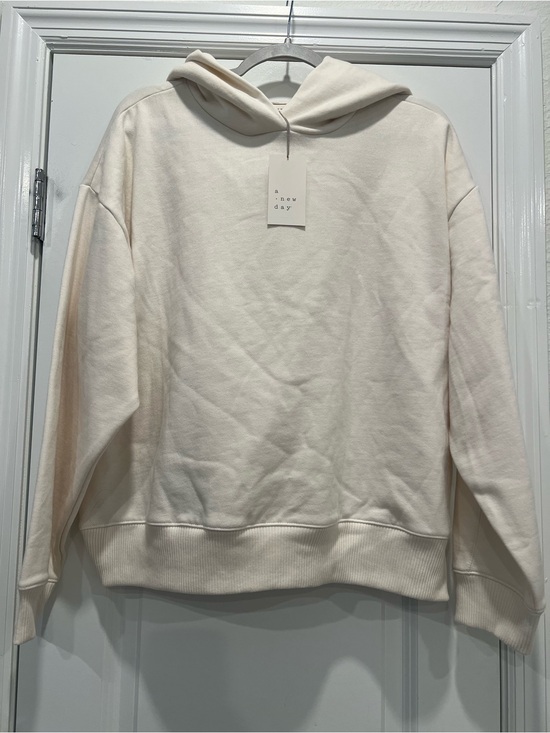 a new day Tops - NWT A New Day Cream Hooded Sweatshirt XXL